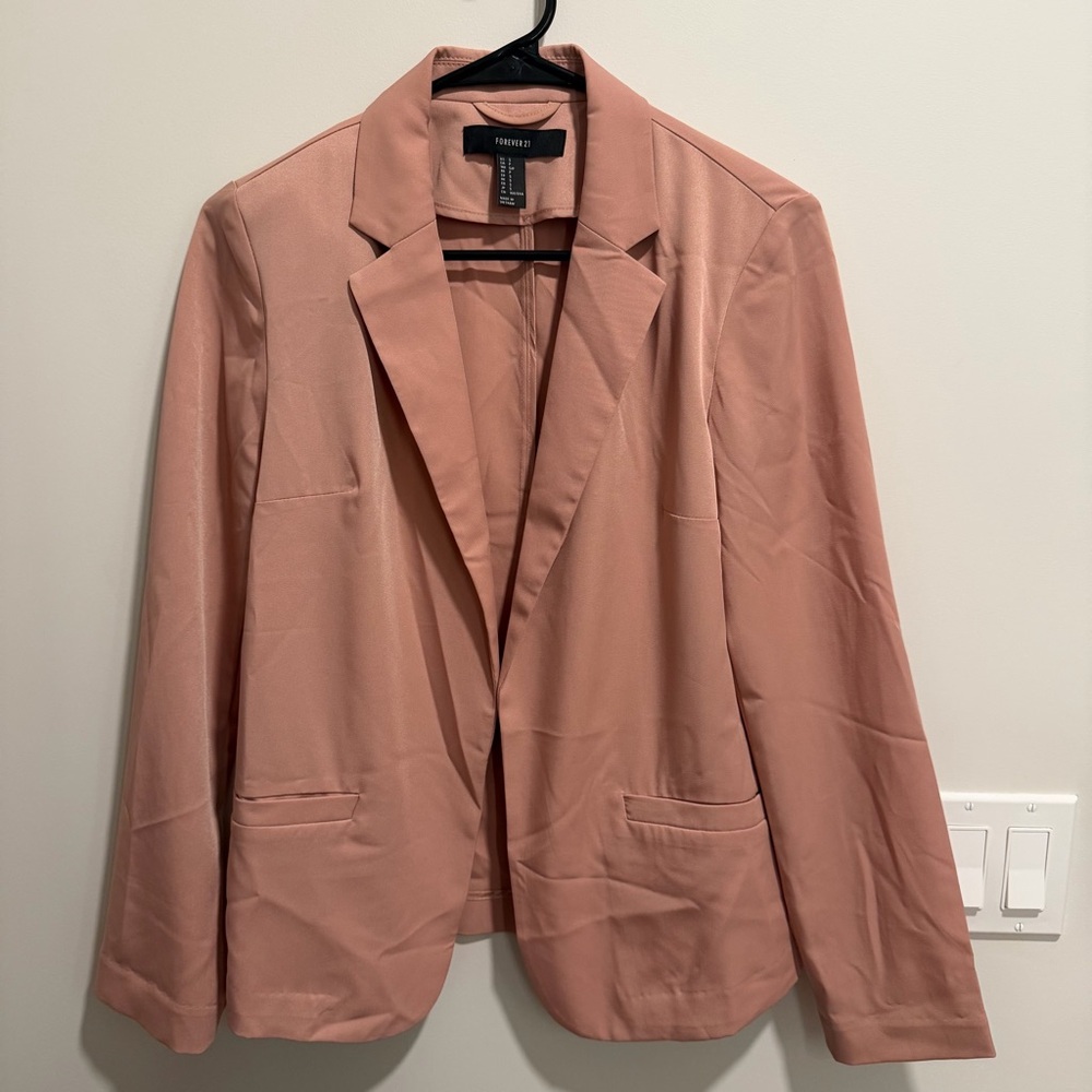Forever 21 Women's Blush Pink Blazer